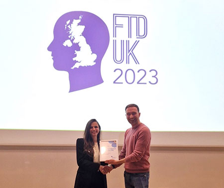Richard Oakley, the Associate Director of Research at the Alzheimer’s Society, presented the award. His speech emphasised the significance of early-career researchers and the vital role of funding at this critical stage. 