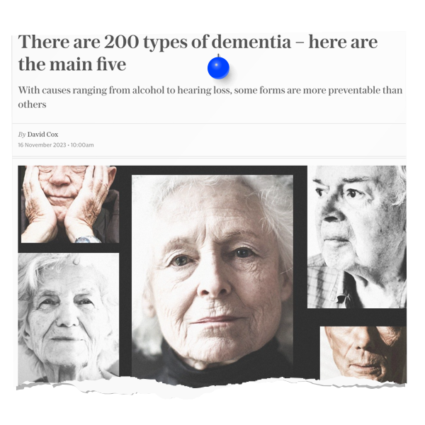 There are 200 types of dementia – here are the main five