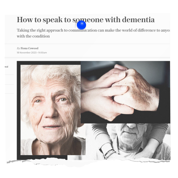How to speak to someone with dementia