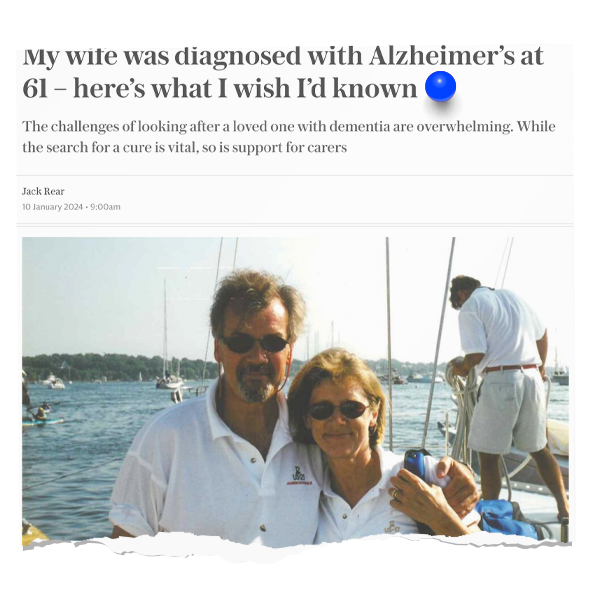 My wife was diagnosed with Alzheimer’s at 61